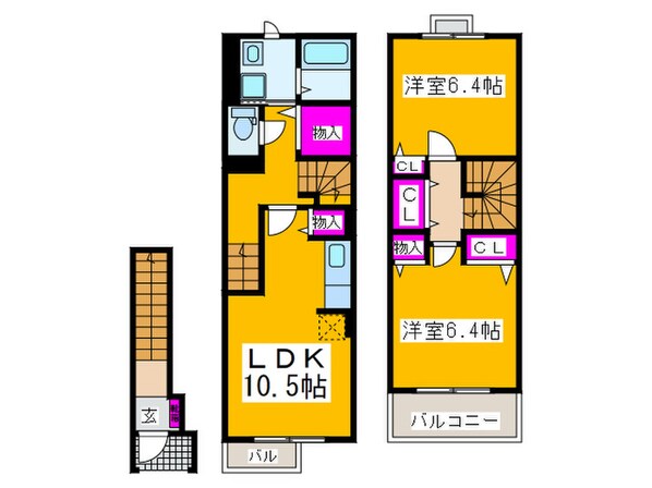 ルアーナ山城の物件間取画像